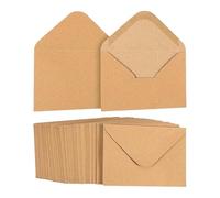 Harilla 100 mini buste autosigillanti, buste per biglietti d'auguri retrò, tasche per biglietti d'auguri per compleanni, appunti aziendali, festività, 18.42 Cm X 13.34 Cm