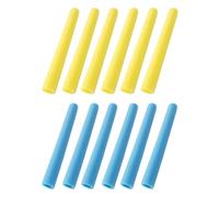 Harilla 12 Pezzi Protezione per Trampolino Morbida in Schiuma per Bambini Coperture Tubolari Isolanti Accessori Sicurezza Adatti per Interno Ed Ester, Blu E Giallo