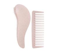 Harilla 2 pcs pettine per lo styling della spazzola per la spazzola per capelli per capelli leggeri pettine per capelli leggeri set di denti larghi, Rosa