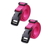 Harilla 2 pezzi da golf cingoli per carrello da golf cinture in nylon con cinghie di fissaggio pratiche con fibbia a rilascio rapido, Rosa Rossa