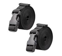 Harilla 2 pezzi da golf cingoli per carrello da golf cinture in nylon con cinghie di fissaggio pratiche con fibbia a rilascio rapido, Nero
