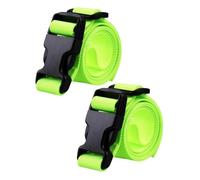 Harilla 2 pezzi da golf cingoli per carrello da golf cinture in nylon con cinghie di fissaggio pratiche con fibbia a rilascio rapido, Verde