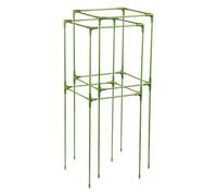 Harilla 2 Pezzi Gabbia per Pomodori Gabbie Quadrate Sostegno Piante Supporto Rampicante Trellis Giardino Resistente Fibra di Vetro Adatto a Orto, 32 Cm X 32 Cm X 82