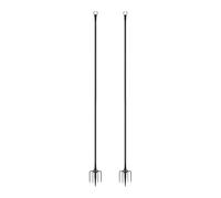 Harilla 2 Pezzi Luminosi con Forcella, robusti, per Matrimoni, Cortili, Giardini, Patio, Feste, con Gancio