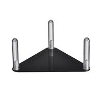 Harilla 2 Pezzi Supporto Acrilico per Palloni Espositore Pallacanestro Base Trasparente Porta Calcio Basket Vetrina Palline Funzione Antiscivolo Design, Nero, 1 Pz.