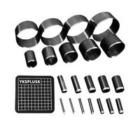 Harilla 21x Utensile da taglio circolare in pelle 15 20 25 30 35 40 45 50 55 mm con tappetino per studi