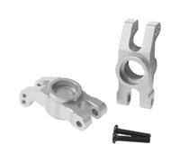 Harilla 2X 1:14 RC Car Mozzo Ruota Posteriore RC Sterzo Assemblaggio Parti del Veicolo Lega di Alluminio Parte di aggiornamento Parte di Ricambio per 14211, Argento