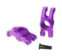 Harilla 2X 1:14 RC Car Mozzo Ruota Posteriore RC Sterzo Assemblaggio Parti del Veicolo Lega di Alluminio Parte di aggiornamento Parte di Ricambio per 14211, Viola