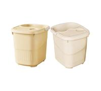 Harilla 2x Vasca per il lavaggio dei piedi, vasca per il massaggio dei piedi, per l'ammollo dei piedi, per l'ammollo delle unghie dei piedi e delle, con Coperchio