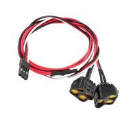 Harilla 4 Pezzi RC Car LED Top Light Accessorio CH3 con Tre modalità di Illuminazione Compatibile con Telecomando Ideale per Riparazione Aggiornamento E Adatt, 2 Luce