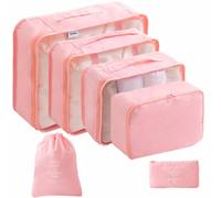 Harilla 6 Pezzi Borsa Piatta Leggero | Design Salvaspazio Comprimibile, Borse Organizer per Valigia, Traspirante, Viaggi d'Affari, Viaggiatori, Studenti Fuori Sede,