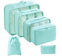 Harilla 6 Pezzi Borsa Piatta Leggero | Design Salvaspazio Comprimibile, Borse Organizer per Valigia, Traspirante, Viaggi d'Affari, Viaggiatori, Studenti Fuori Sede, Brillante