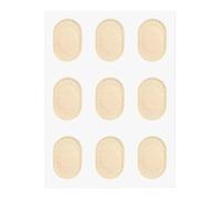 Harilla 9 Pezzi Cuscinetti Tallone Piede Pad Protettivi Scarpe Imbottiture Pelle Adesive Cuscini Morbidi Traspiranti Riduzione Pressione E Sfregamento Adatti, 3.5 Cm X 2.5 Cm X