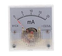 Harilla Amperometro Analogico DC Misuratore di Corrente Indicatore Da Pannello Strumento Elettrico con Chiara E Facile Da Leggere Adatto per Sistemi Ele, 0-20mA