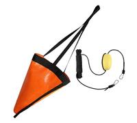 Harilla Ancora da Barca Ancora Accessorio Galleggiante Boa a Drifting Ancora Gonfiabile Leggera in PVC Nylon con Corda per Kayak Canoe Pontone Barca Y, Corda Nera, 18inch
