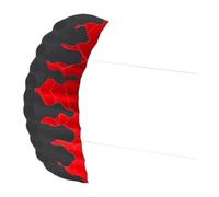 Harilla Aquilone da Esterno 2M con Due Linee e Linea da 30M per attività all'aperto, Rosso Nero