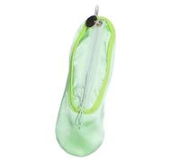 Harilla Astuccio portapenne a forma di scarpa da ballo con cerniera, in tessuto morbido e leggero, 7,8x2,7 pollici, per donna, versatile mini borsa per, Verde Chiaro