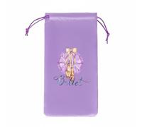 Harilla Astuccio Scarpe Danza Borsa Scarpette Ballerina Sacca Punta Custodia Balletto Morbida E Leggera per Conservare Punte E Mezzepunte Doppio Laccetto Adatto a Spogliatoio Scuola Danza 13.5x27cm