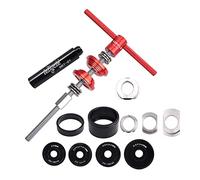 Harilla Attrezzo di Montaggio per Calotte Serie Sterzo E Pressa per Movimento Centrale per Bicicletta, Attrezzo per Pressatura Serie Sterzo, Accessori per, Rosso