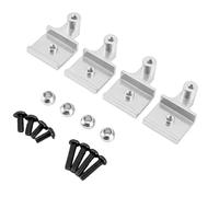 Harilla Auto Elettrica per Bambini Kit Accessori Telaio Supporti Ammortizzatori Anteriore Posteriore Parti Upgrade in Lega di Alluminio per Risposta Costante, Argento