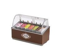 Harilla Banco Gelati Giocattolo con e Suoni Regalo Set Gelaria con Accessori Robusto Miniatura per Collezionisti,