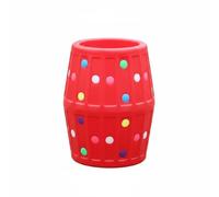 Harilla Barile Sensoriale per Bambini Barile Schiuma Gioco Rullo Sensoriale Tunnel Imbottito Attività Superficie Morbida Confortevole per Mani E Corpo, Rosso