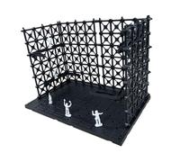 Harilla Base espositiva ad Incastro con Minifigure, Garage portaoggetti per modellini di Giocattoli, centrotavola, 21.5 Cm X 14.3 Cm X