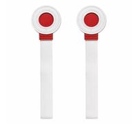 Harilla Baseball Training Band Cintura Allenamento Softball Fascia Elastica Disco Imbottito Accessorio Pitching Regolabile in Poliestere E Pelle Adatto a, Bianco+Rosso