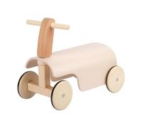 Harilla Bilanciere a Ruote Multiple in Legno a Scorrimento Silenzioso Cavalcabile con Maniglia Leggero Bicicletta di Equilibrio per Spazi Esterni Sorvegliati