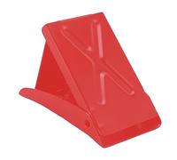 Harilla Blocca Ruota Chock Pieghevole in Acciaio Supporto Triangolare Antiscivolo per Auto E SUV Blocco Metallo Resistente Adatto per Cambio Pneumatici Parche, Rosso