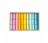 Harilla Blocchi da Costruzione Acrilici Arcobaleno per Bambini Blocchi Impilabili Traslucidi Giocattolo Educativo Apprendimento Ottico Adatti a Gioco Creativo Casa Scuola Regalo, Macaron 30PC