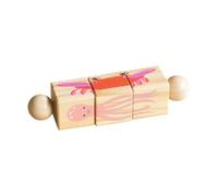 Harilla Blocchi di Legno Stile Pedagogico Apprendimento Precoce, Gioco Sensoriale in Legno, Interattivo, per Asilo, Area Giochi, Neonati,