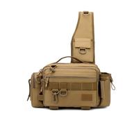 Harilla Borsa a Tracolla da Pesca Resistente, Meno Di, Marrone, Marrone | Ergonomica, Borsa da Pesca con Tracolla, Imbottita, per Escursionismo
