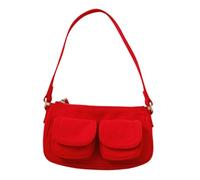 Harilla Borsa da top -gusta per spalle da donna per lo shopping per le vacanze di spostamento, Rosso