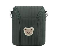 Harilla Borsa Latte Sacca Latte Borsa Termica Portatile Borsa per Tiralatte Tracolla Staccabile Poliestere Interno Isolato Adatta per Mamme, Verde, Taglia unica bambino