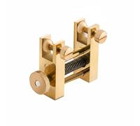 Harilla Brass Tail Clamp Morsetto Violino Pinza Serraggio Riparazione in Ottone H62 Durevole con Vite Scorrevole per Pressione, Morsetto Per Cucitura Posteriore In Ottone A 2 Griffe