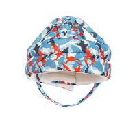 Harilla Cappello di Protezione per Casco per Bambini, Pratico E Anticaduta, per Tutte Le Stagioni, per Bambini Da 8 a 36 Mesi, Ragazzi E Ragazze, Squalo Blu, Taglia unica bambino