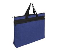 Harilla Cartella Documenti Valigetta Organizer Porta Documenti Borsa Multiscomparto in Tessuto Oxford con Chiusura a Zip Manico Confortevole Adatta a, Blu Scuro 38x7x30cm