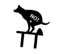 Harilla Cartello da Giardino Vietato Fare La Cacca Resistente alle Intemperie