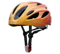 Harilla Casco Bici Bambini Casco Protezione Caschetto Testa con Scocca Pc Assorbente Urti Ventilazione Multipla Regolazione 52-58cm Adatto a Ciclismo, Giallo Arancione Sfumato, M