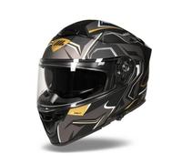 Harilla Casco Integrale con Doppia Visiera Helmet da Strada Copricapo Protettivo Testiera Protettiva Design con Spoiler Posteriore E Visibilità Chiara con, XXL 62CM
