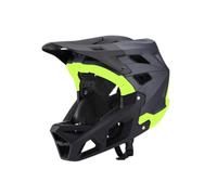 Harilla Casco Integrale da Mountain Bike Adulto Casco Downhill Casco Integrale Casco per Trail Struttura Robusta in Schiuma Anti Impatto E Stabilità in, Verde Titanio, L【59-61CM】