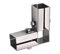 Harilla Connettore per Tubo Quadrato Da 25 Mm X 25 Mm per Accessori per Stand, Morsetti per Binari Terminali Versatili, Leggeri E Robusti, Ferramenta, 3 Modi, 77 Mm