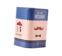 Harilla Contenitore per lo smaltimento delle di rasoio, accesso alla banca di stoccaggio, organizer in metallo multiuso per negozi di barbiere, custodia, Modello di Barba Blu