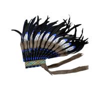 Harilla Copricapo di piume artificiali ispirato ai nativi americani per costumi multiuso, Style B