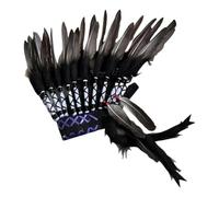 Harilla Copricapo di piume artificiali ispirato ai nativi americani per costumi multiuso, Style C