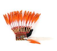 Harilla Copricapo Indiano Piumato Accessorio Abito Carnevale Fascia Capelli Decorativa Materiali Tessuto Leggero Adatto per Performance Fotografia Festa, Giallo Bianco