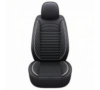 Harilla Coprisedile Singolo Facile da Pulire | Sezioni Imbottite Integrate, Fodera per Sedile Auto, Guida Quotidiana, Automobilisti, Pendolari, Nero+Bianco, Deluxe Posto Singolo