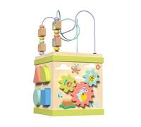 Harilla Cubo attività gioco educativo di smistamento e impilamento in legno per lo sviluppo della motricità fine e della coordinazione occhio-mano. Giocattolo