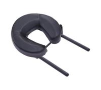 Harilla Culla per il viso e cuscino per lettino da massaggio, regolabile, struttura in lega di alluminio per salone di bellezza domestico, cuscino versatile, Nero